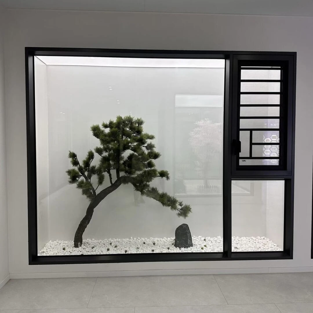 PVC-U and thermal-break aluminum window frame options for a residential project in Uzbekistan