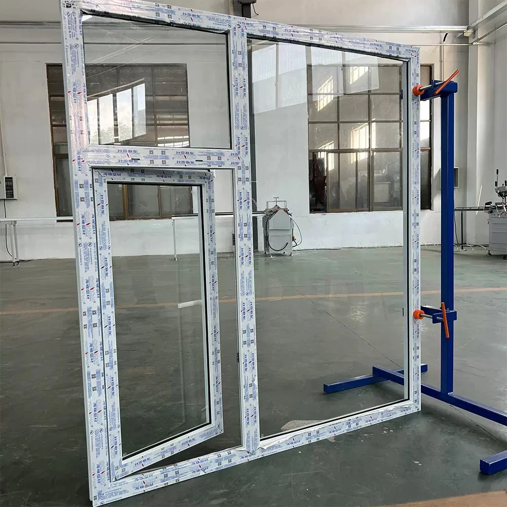 PVC-U and thermal-break aluminum window frame options for a residential project in Uzbekistan